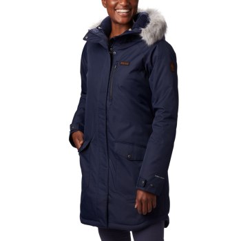 Columbia Ženske Jakne - Suttle Mountain Long Insulated Tamnoplave | LCWI-91082